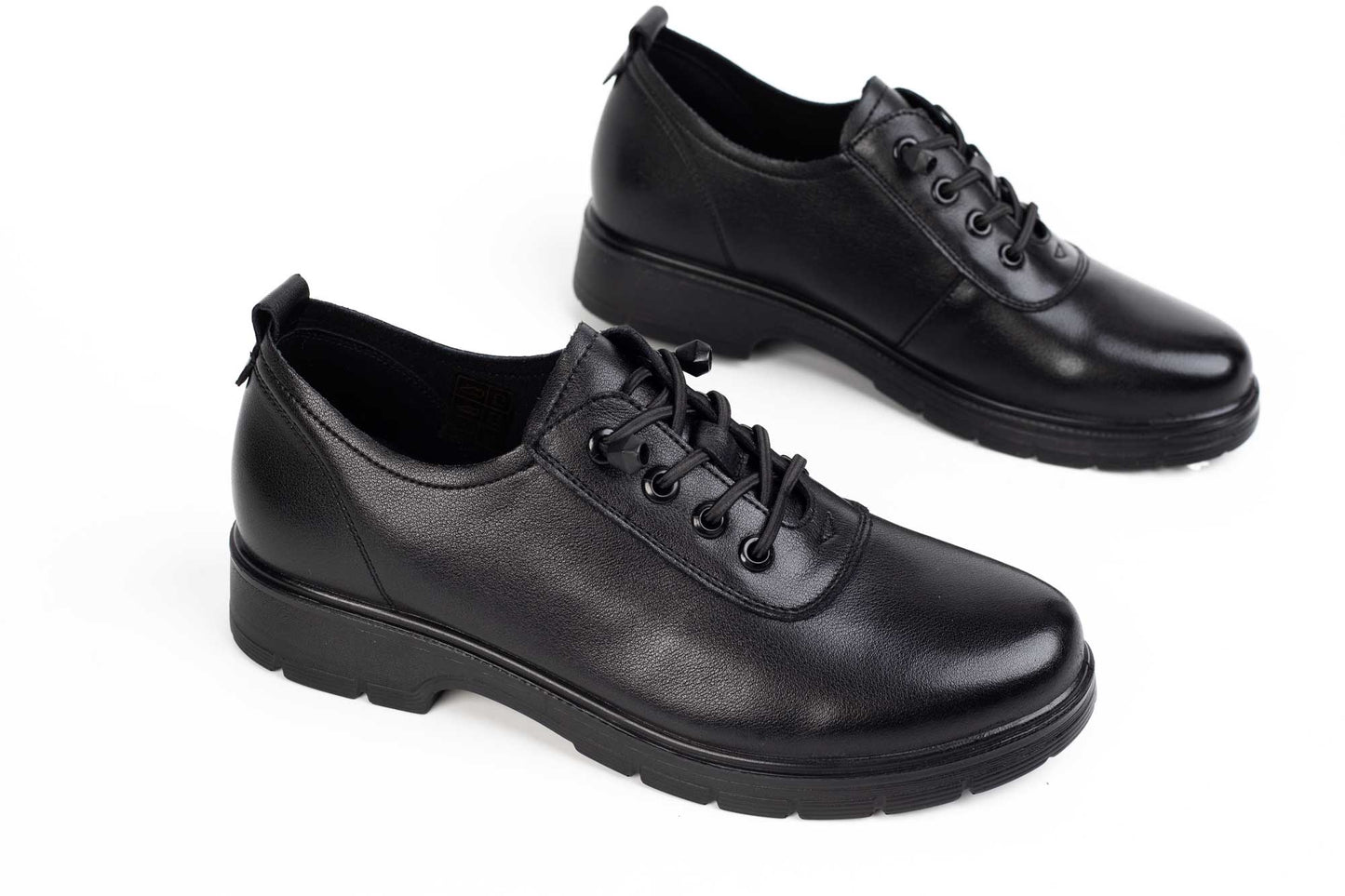 Women's casual shoes made of genuine leather FORMAZIONE 2750 black