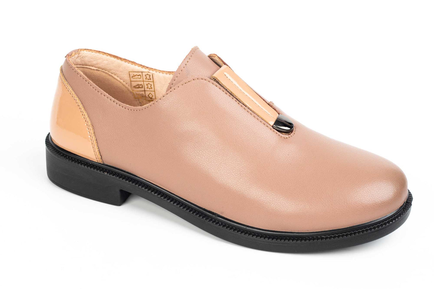 Women's casual shoes made of genuine leather FORMAZIONE 3226 camel