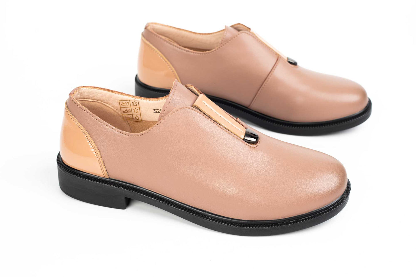 Women's casual shoes made of genuine leather FORMAZIONE 3226 camel