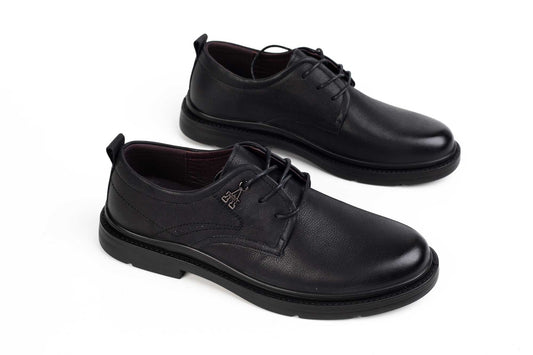 Pantofi barbati piele naturala MELS 86558 Negru