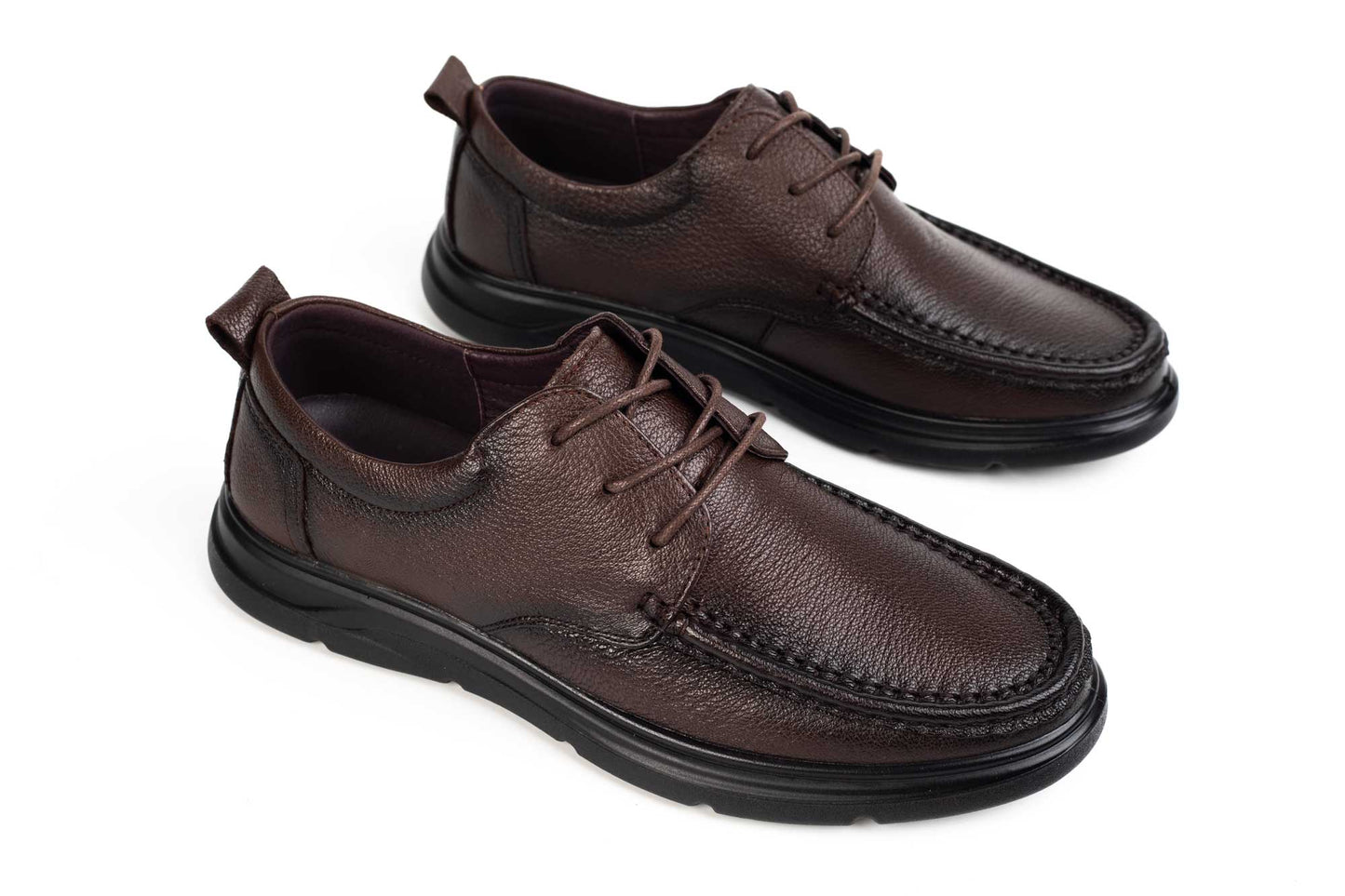 Pantofi barbati piele naturala MELS 937915 Cofe