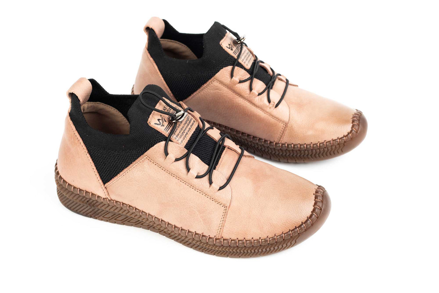 Women's casual shoes made of genuine leather FORMAZIONE 2051 Apricot