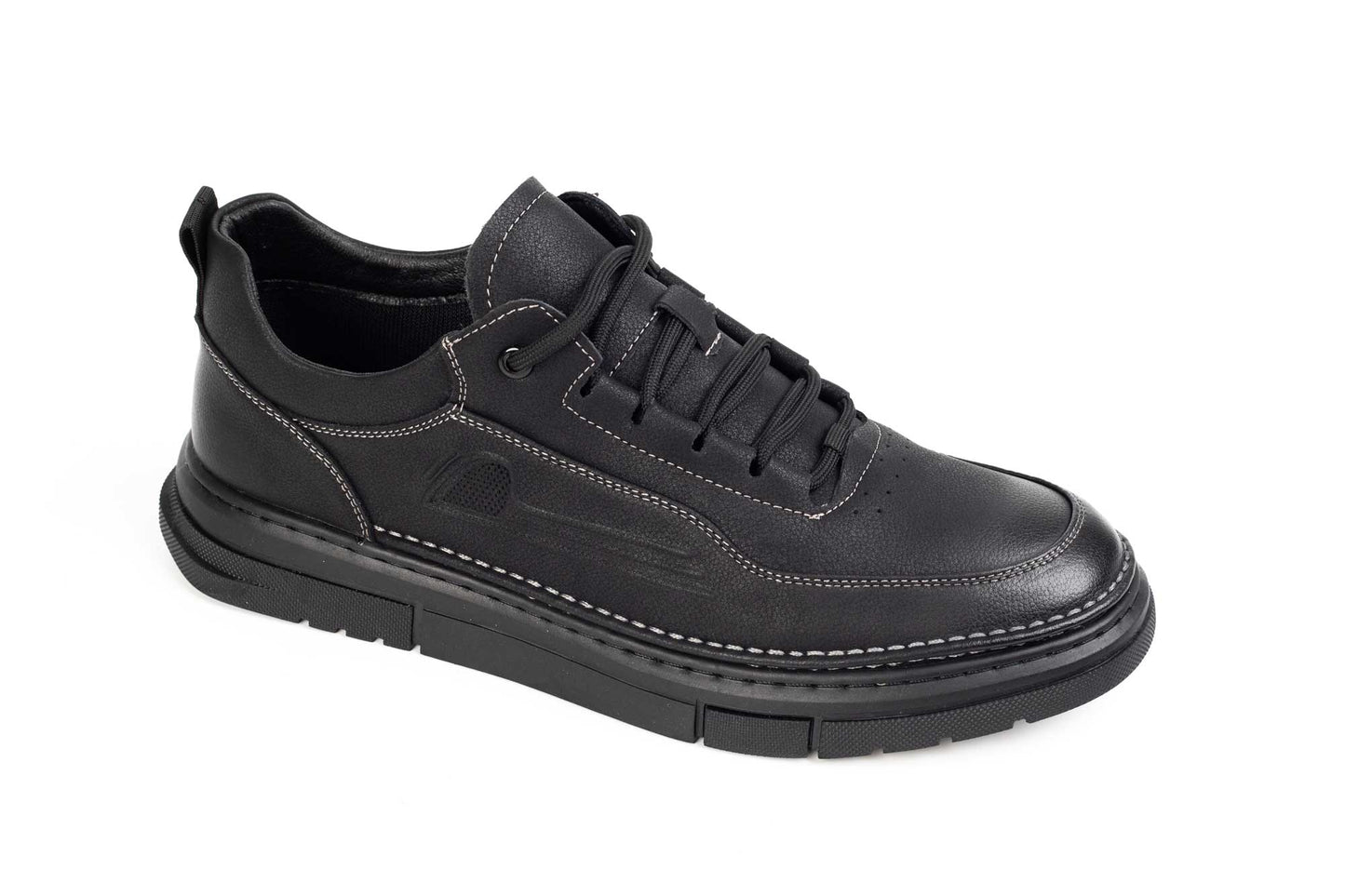 Men's genuine leather shoes MELS 807 Black