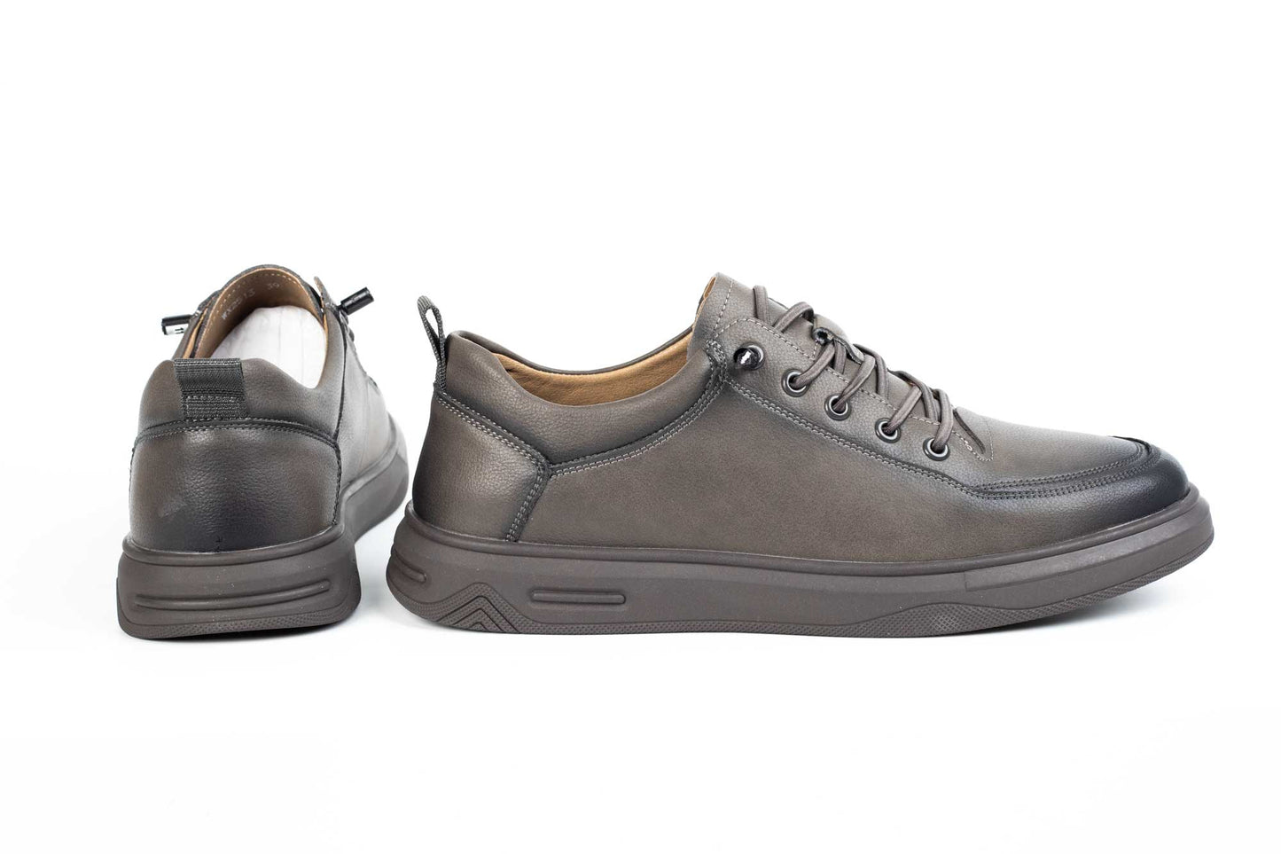 Men's genuine leather shoes MELS 22513 Grey