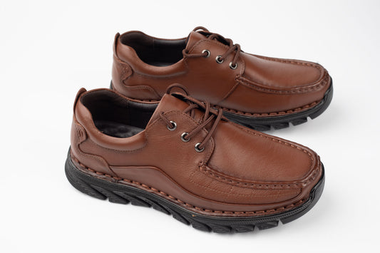Pantofi bărbați piele naturală MELS 23559 Maro