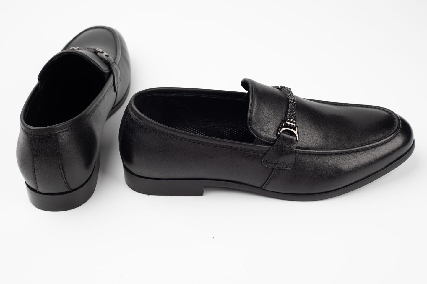 Pantofi bărbați piele naturală JOHAN 8122-22 Negru