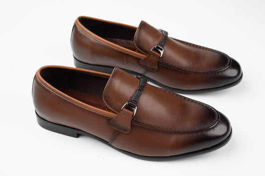 Pantofi bărbați piele naturală JOHAN 8122-22 Maro