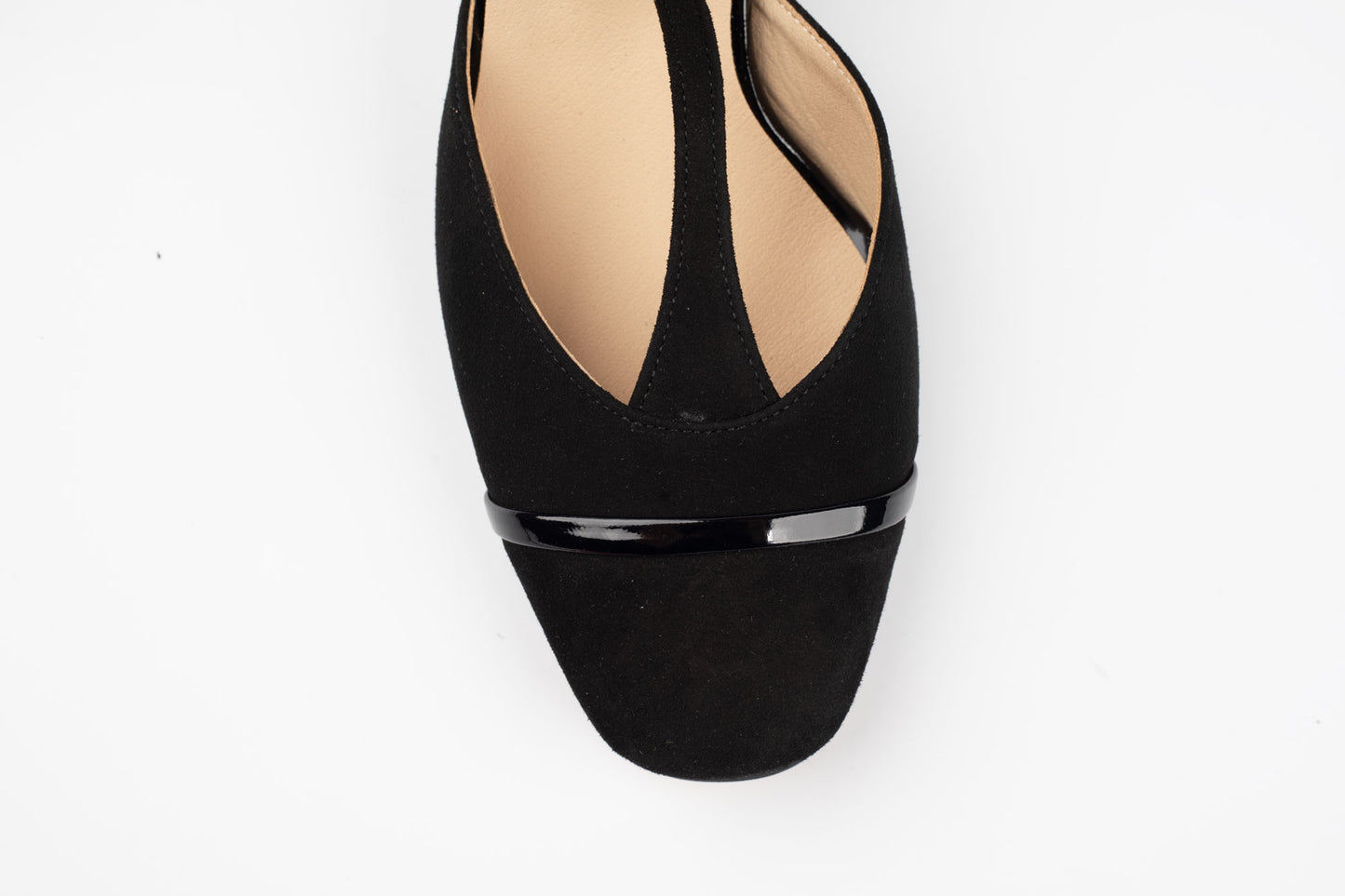 Pantofi damă piele naturală Antonio 7337 Negru velur complet
