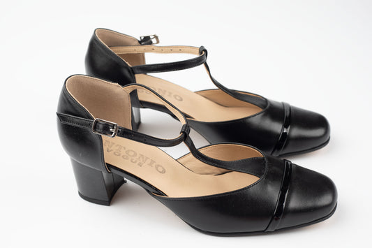 Pantofi damă piele naturală Antonio 7337 Negru
