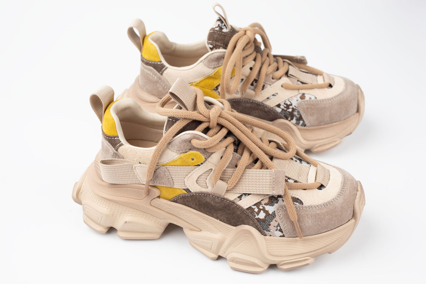 Adidași damă piele naturală FRANCO GERARDO 5759-1 Bej