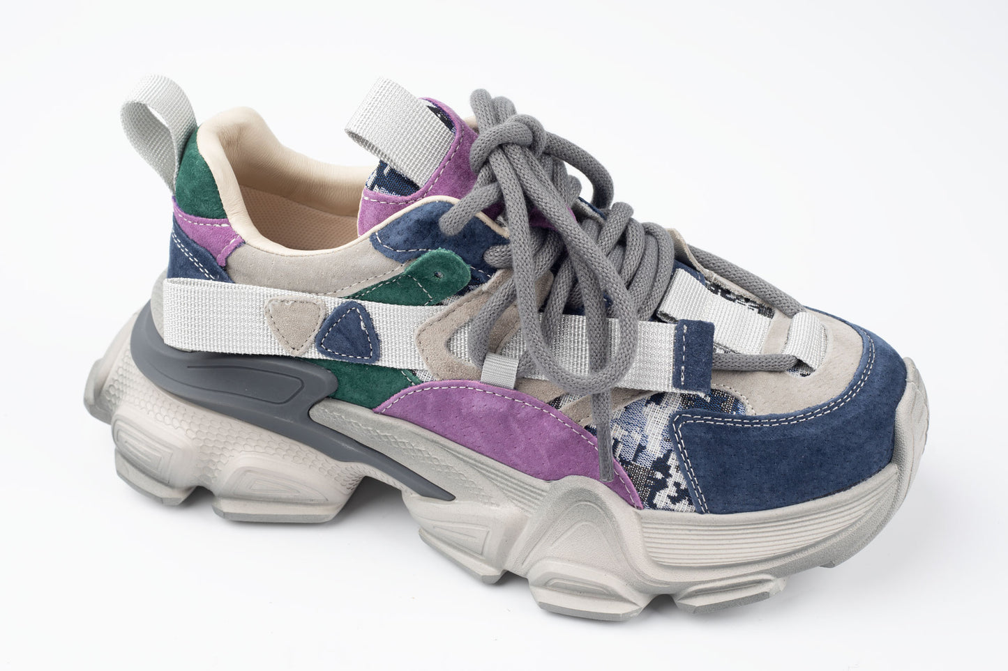 Adidași damă piele naturală FRANCO GERARDO 5759-1 Grey