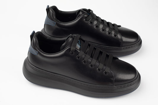 Pantofi bărbați casual FRANCO GERARDO 51191 Negru+blue