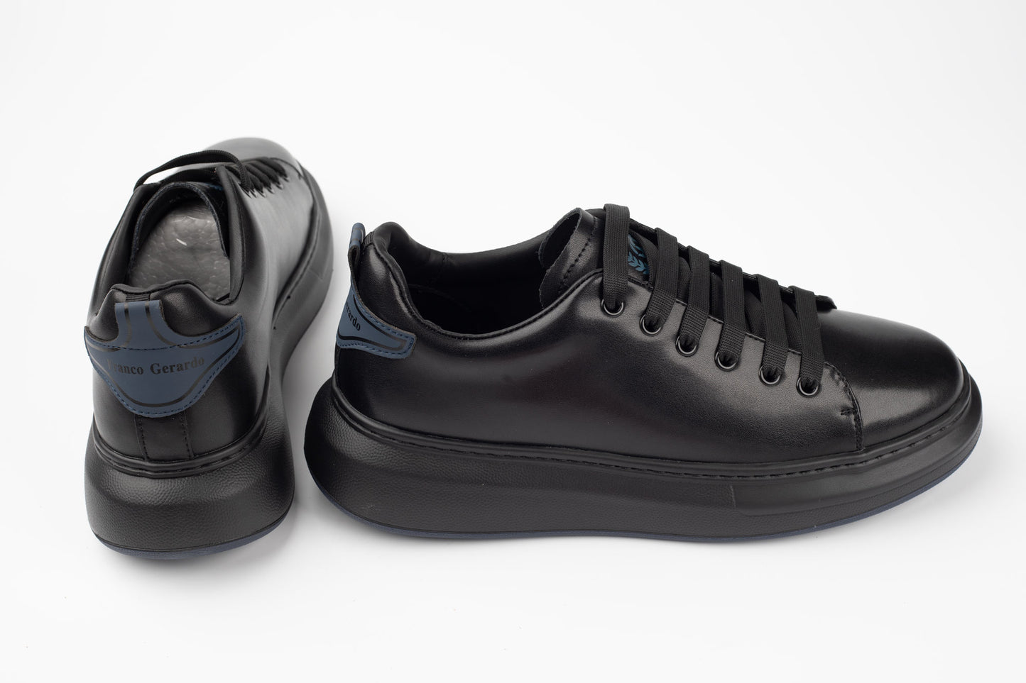 Pantofi bărbați casual FRANCO GERARDO 51191 Negru+blue