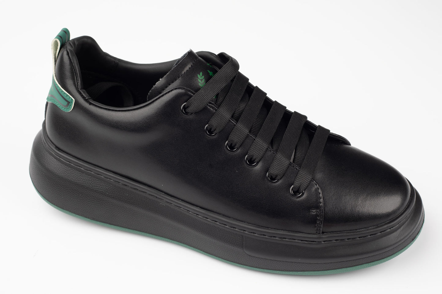 Pantofi bărbați casual FRANCO GERARDO 51191 Negru + verde