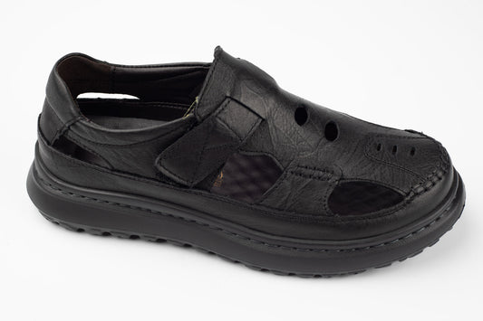 Pantofi Sanda bărbați piele naturală 99616 Negru