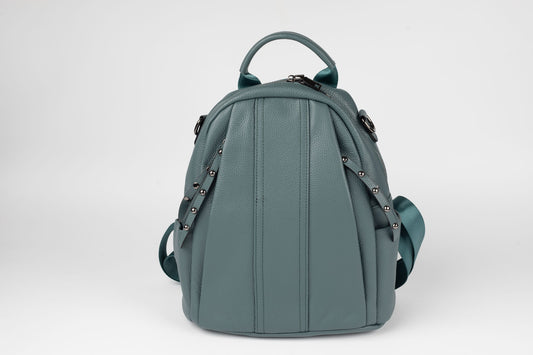 Rucsac din piele naturală FENIX FASHION 7777 BLUE