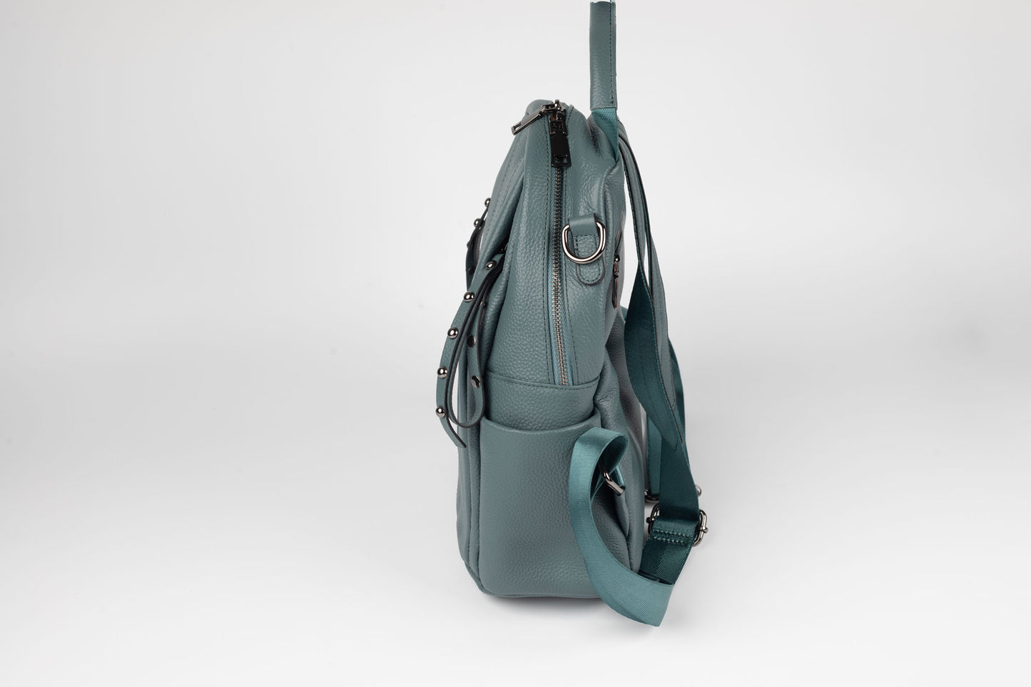 Rucsac din piele naturală FENIX FASHION 7777 BLUE