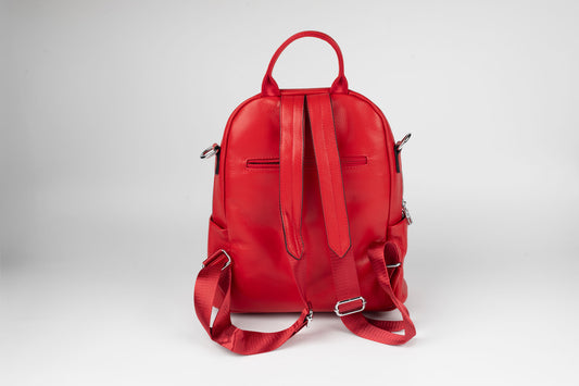Rucsac din piele naturală FENIX FASHION 81518 WINE