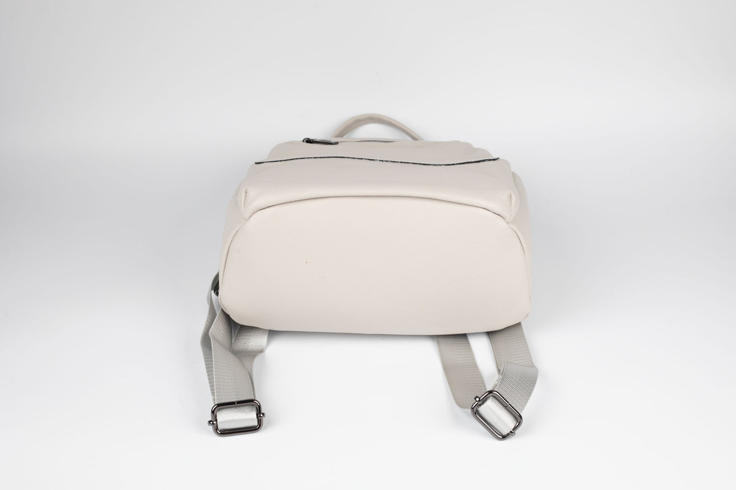 Rucsac din piele naturală FENIX FASHION 682 ALB