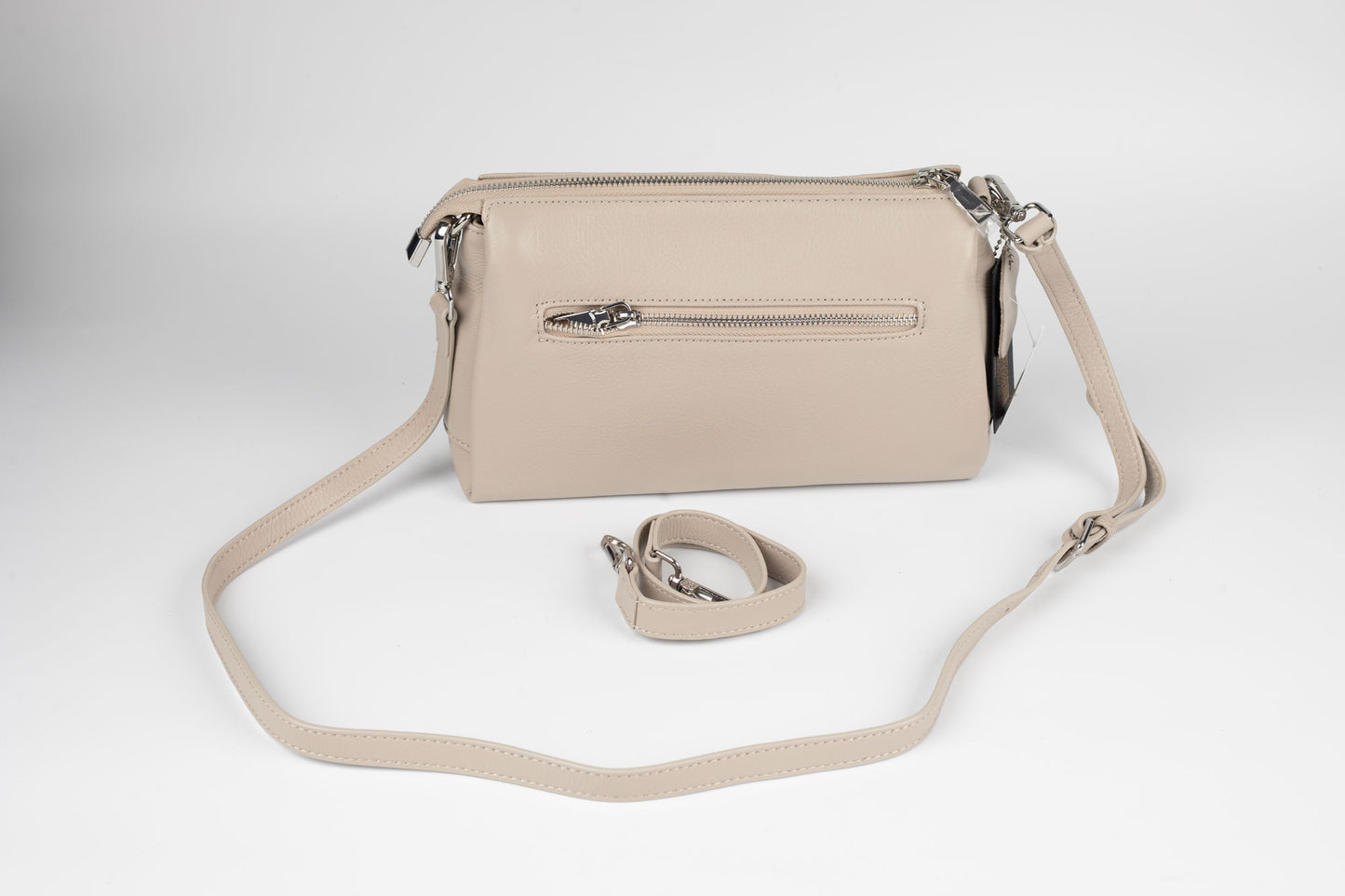 Geanta din piele naturală FENIX FASHION 8583 GREY