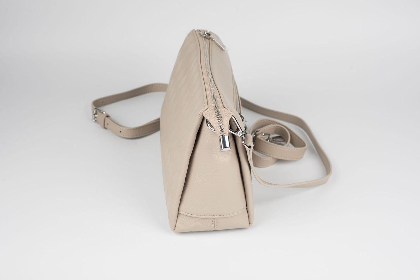 Geanta din piele naturală FENIX FASHION 8583 GREY