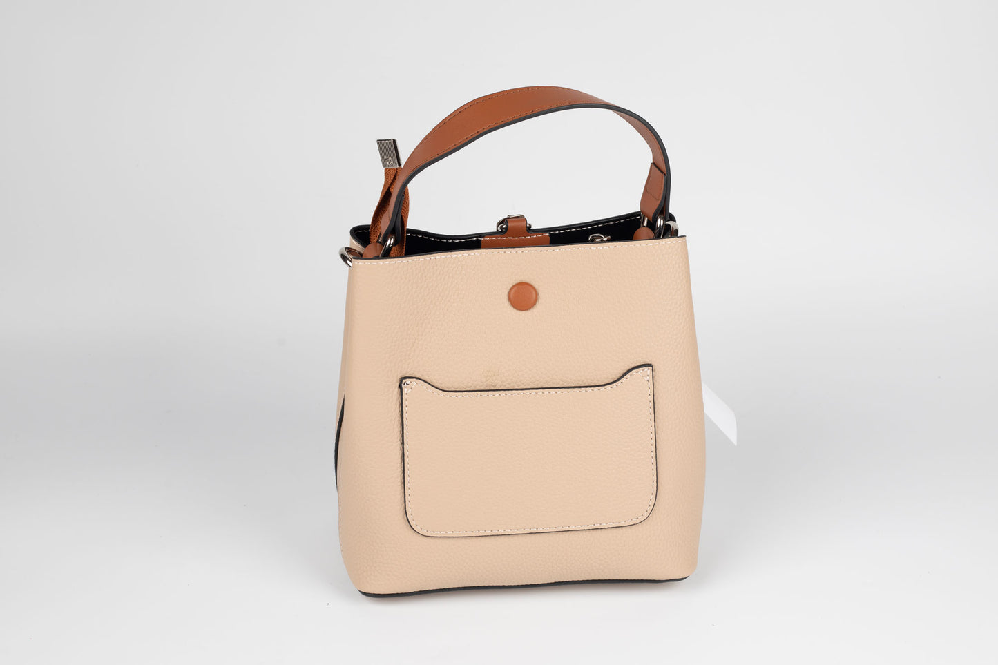 Geanta de piele naturală FENIX FASHION 89213 APRICOT