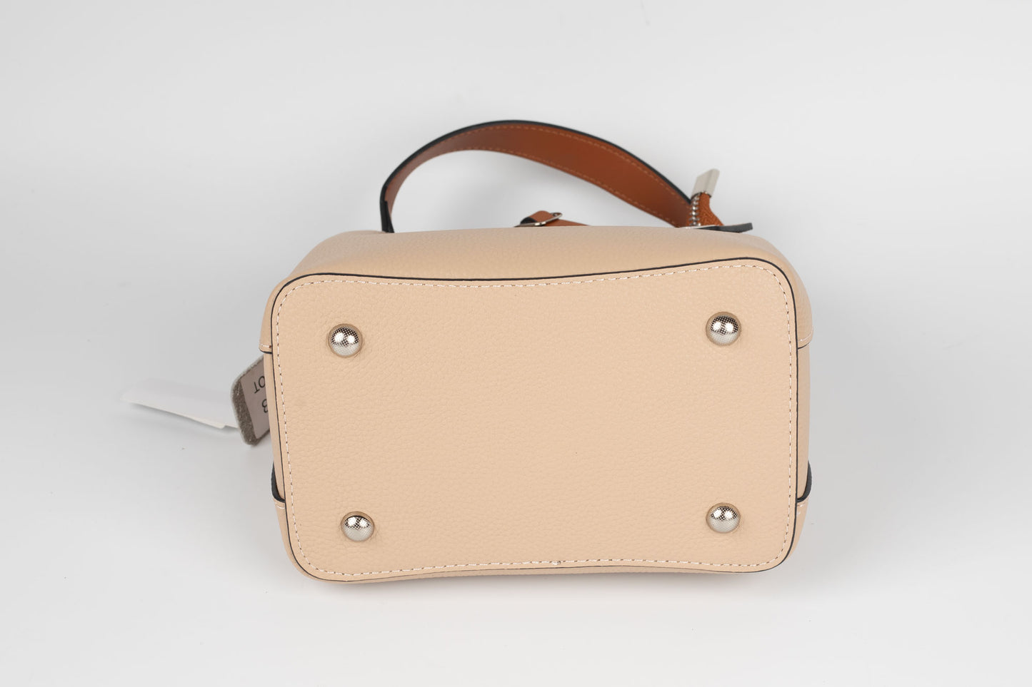 Geanta de piele naturală FENIX FASHION 89213 APRICOT