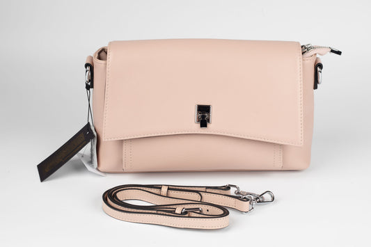 Geanta din piele naturală FENIX FASHION 8219 PINK