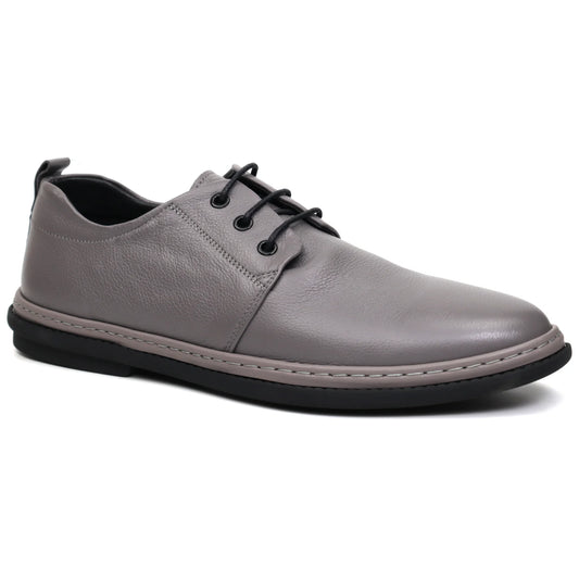 Pantofi barbati casual piele naturala MELS 6805 Gri