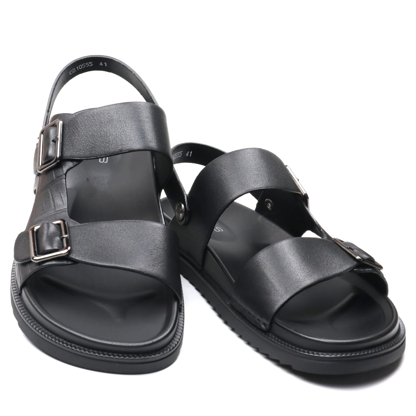 Sandale barbati  piele naturala 10555 Negru