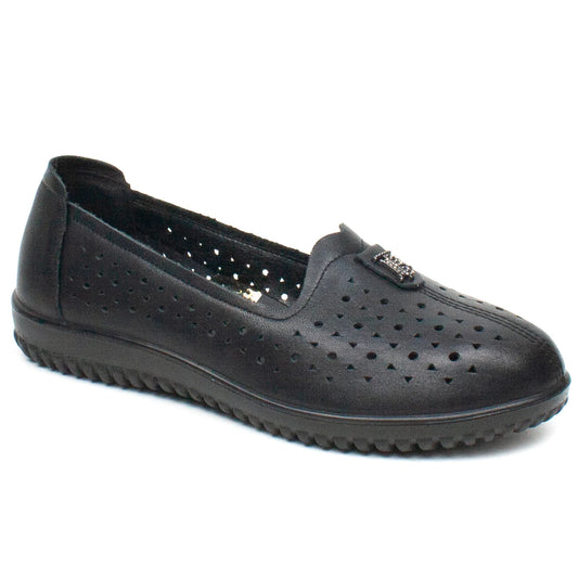 Pantofi dama piele naturala FORMAZIONE 30107 N perforat
