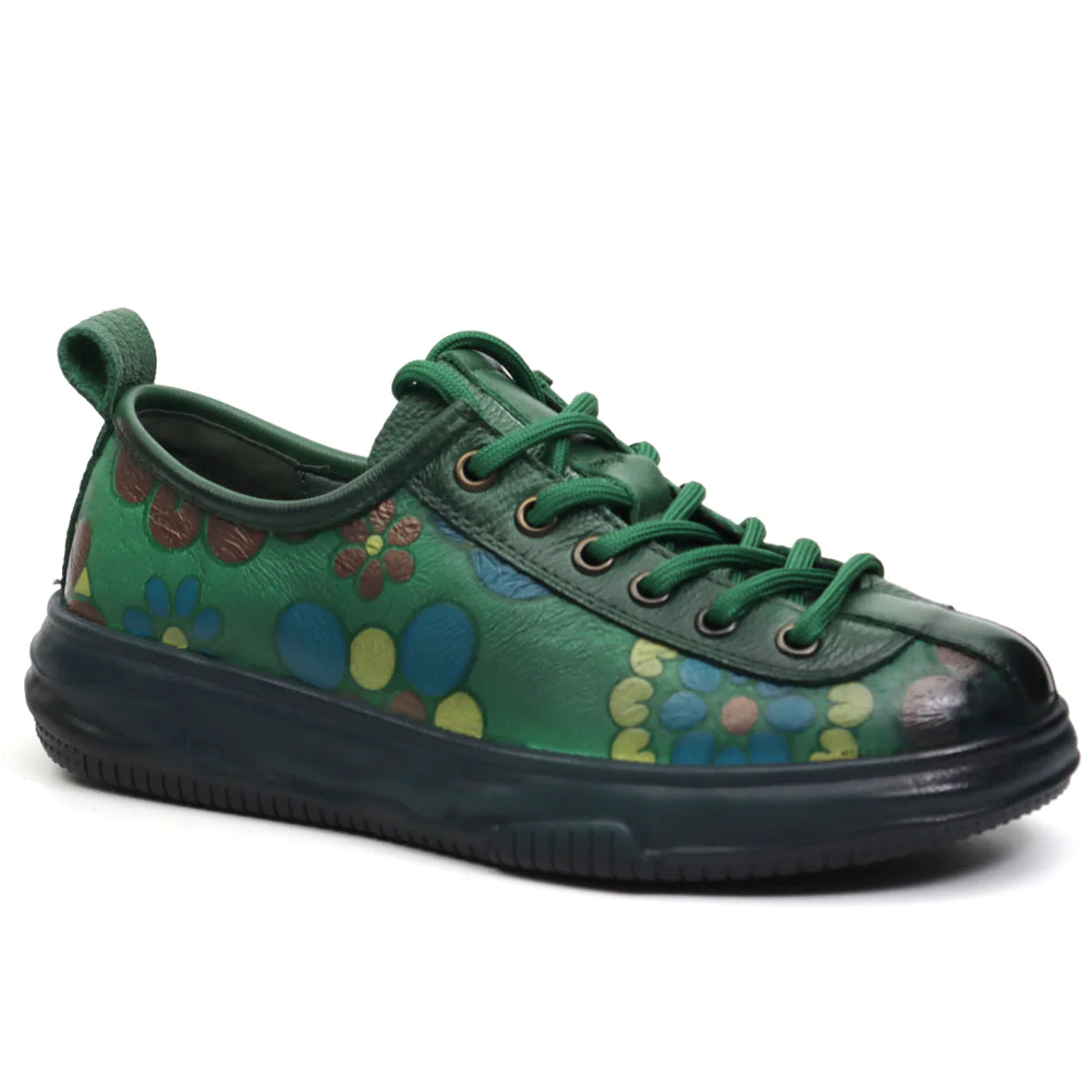 Pantofi dama casual piele naturala FORMAZIONE 7866 Verde