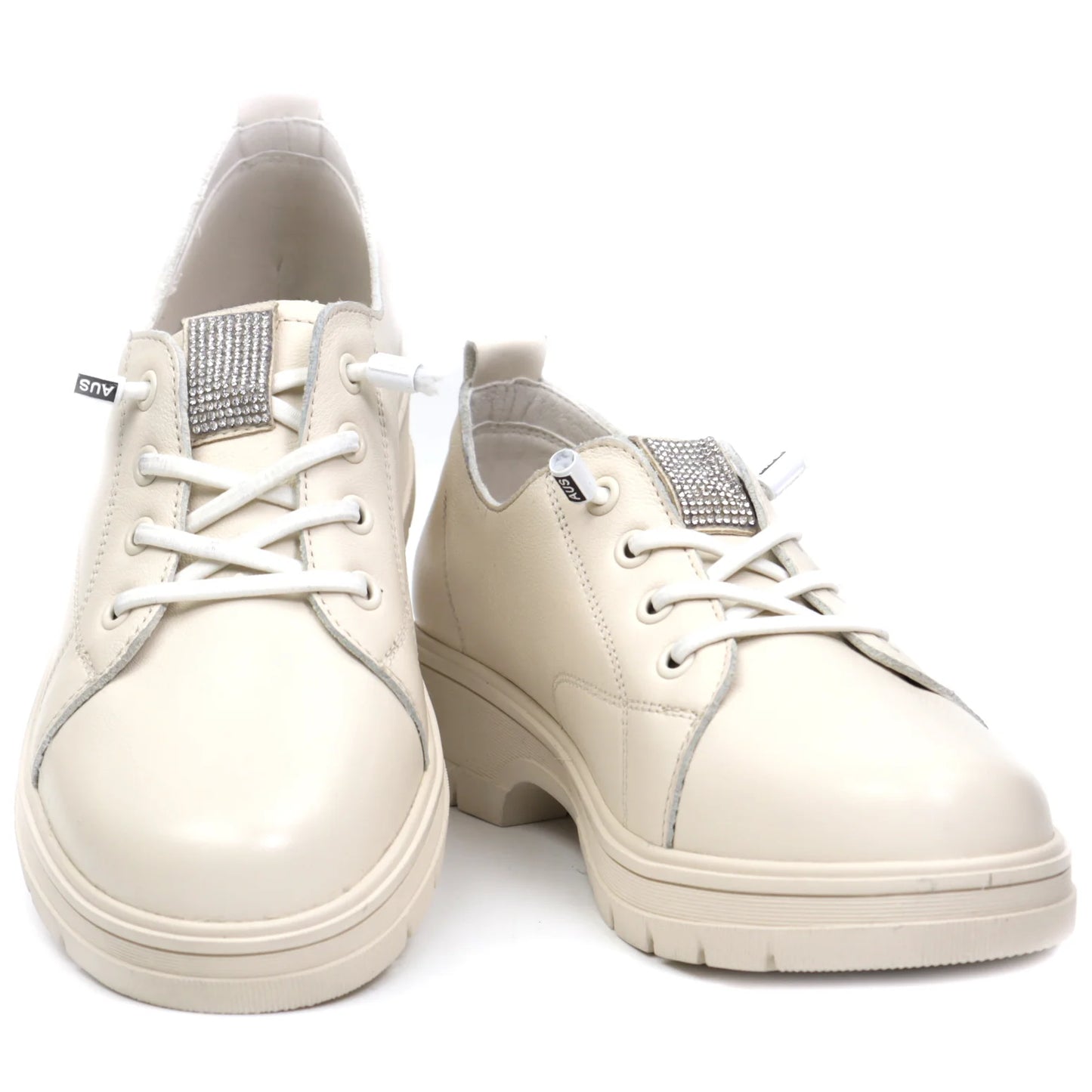 Pantofi dama casual piele naturala FORMAZIONE 23726 Crem