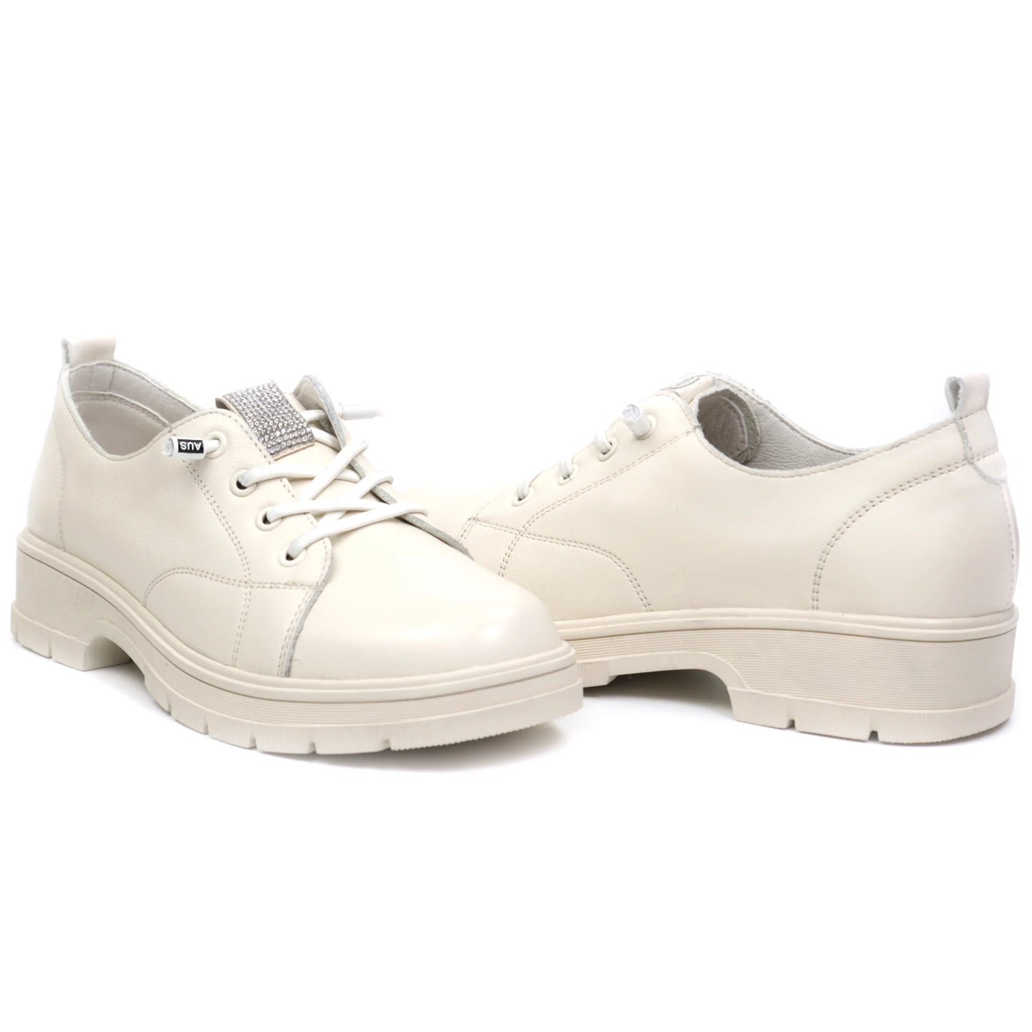 Pantofi dama casual piele naturala FORMAZIONE 23726 Crem