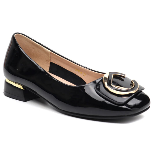 Pantofi dama piele naturala lacuita 8117 N