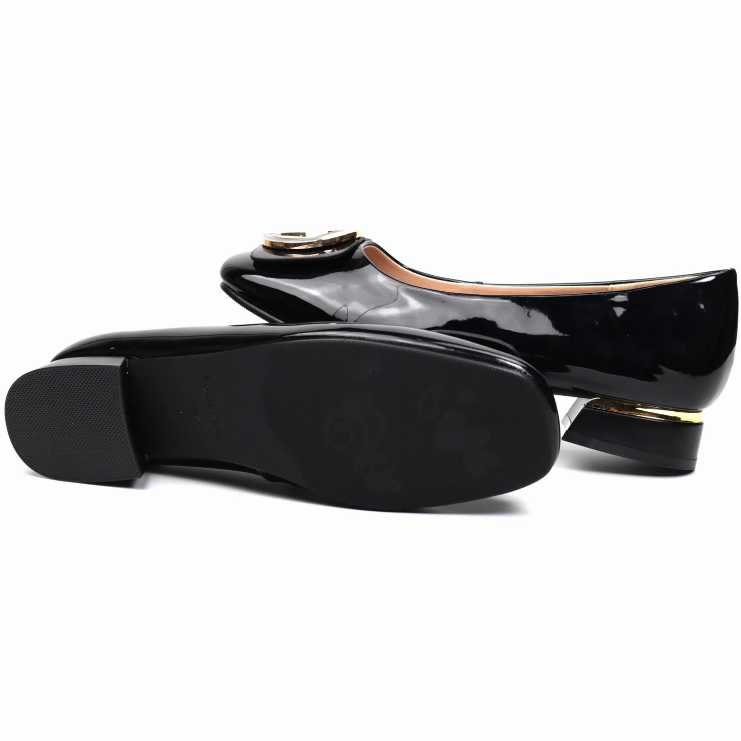 Women's shoes, natural patent leather 8117 N