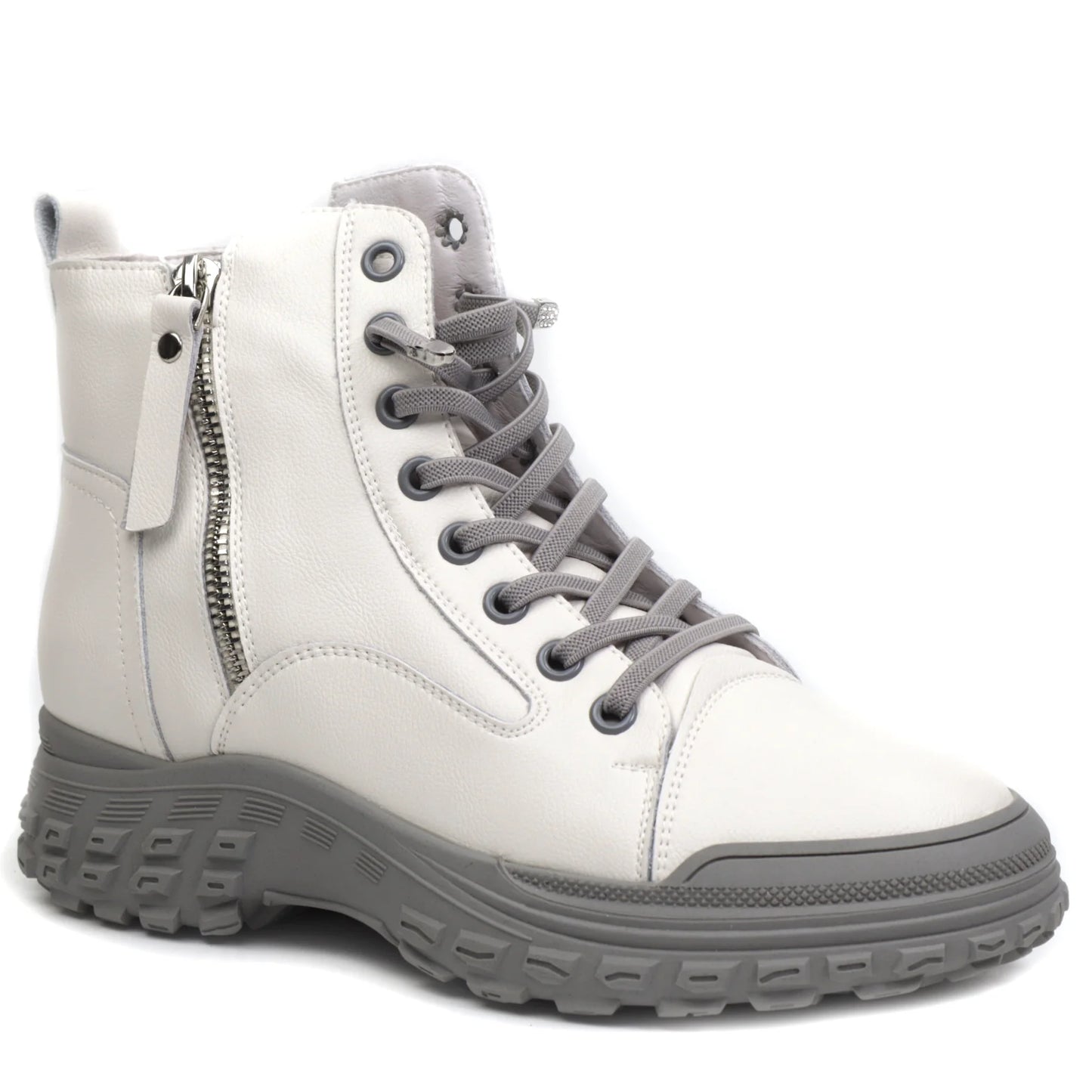 Ghete dama casual piele naturala FRANCO GERARDO 1292 Bej