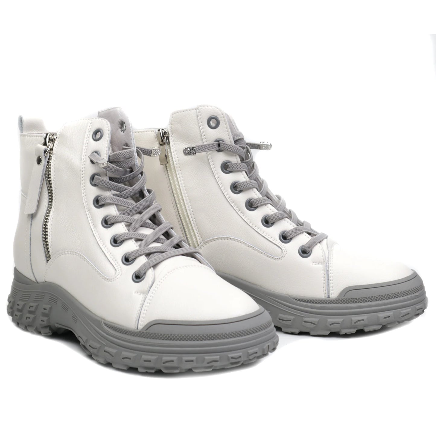 Ghete dama casual piele naturala FRANCO GERARDO 1292 Bej