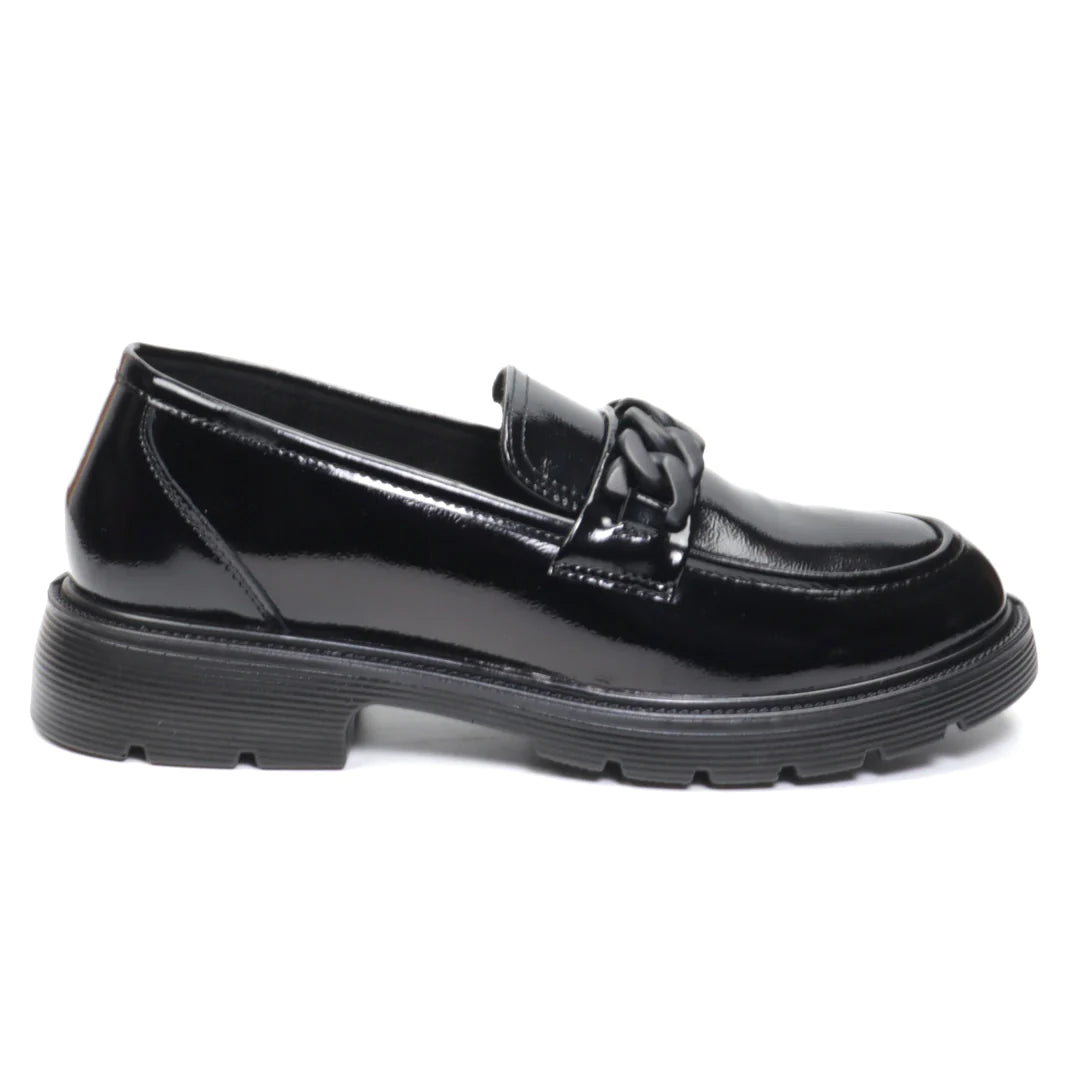 Women's shoes, natural patent leather FORMAZIONE 220139 N lacquer