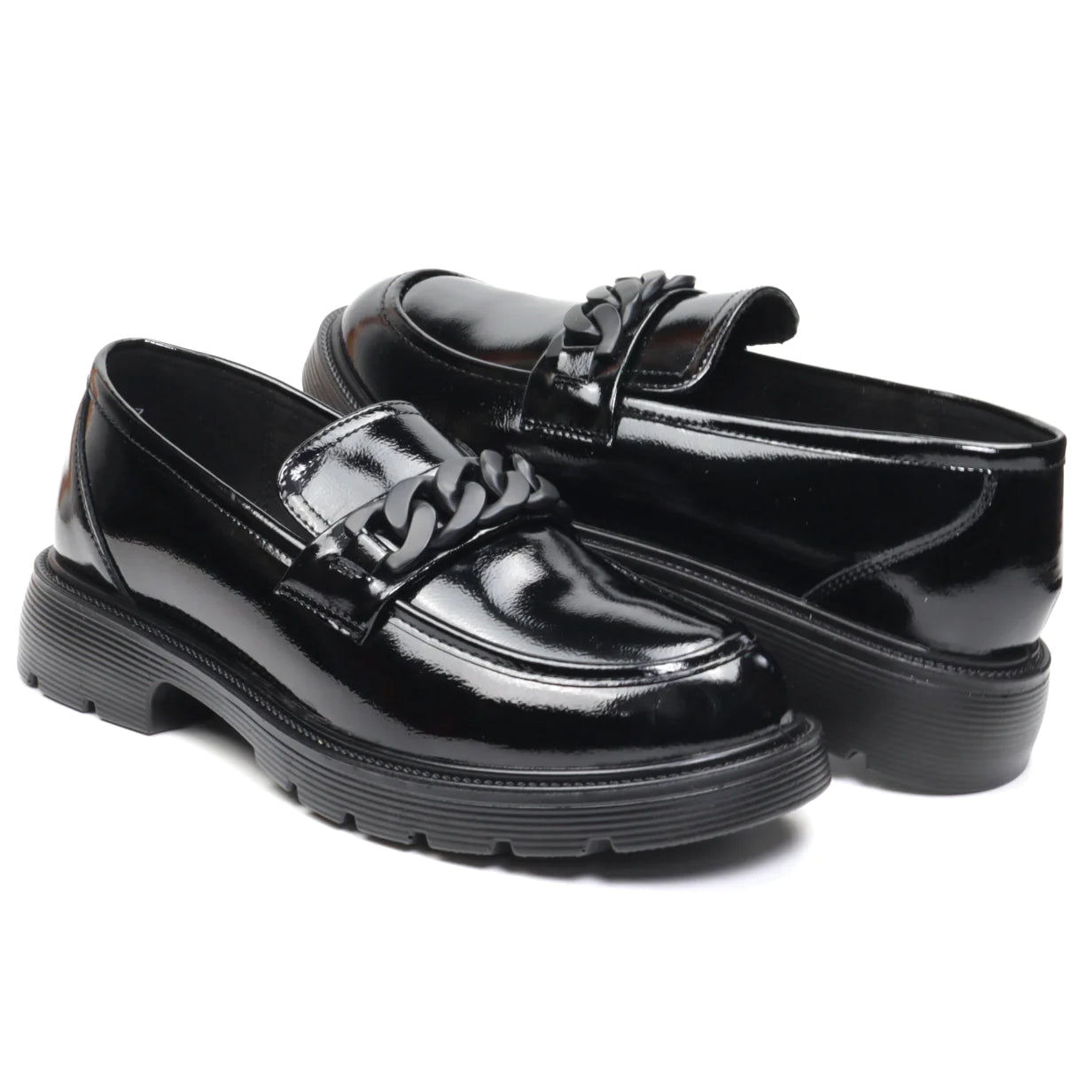 Women's shoes, natural patent leather FORMAZIONE 220139 N lacquer