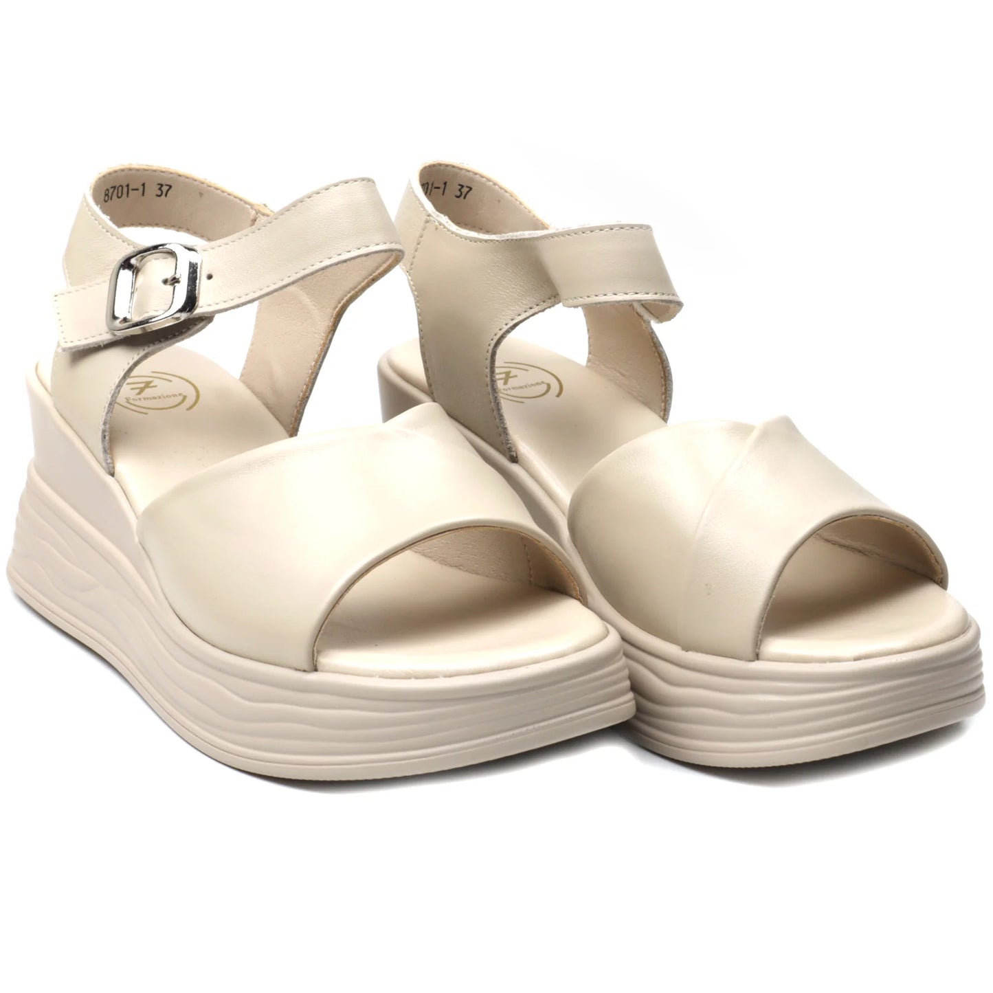 Sandale dama piele naturala FORMAZIONE 8701 CREM