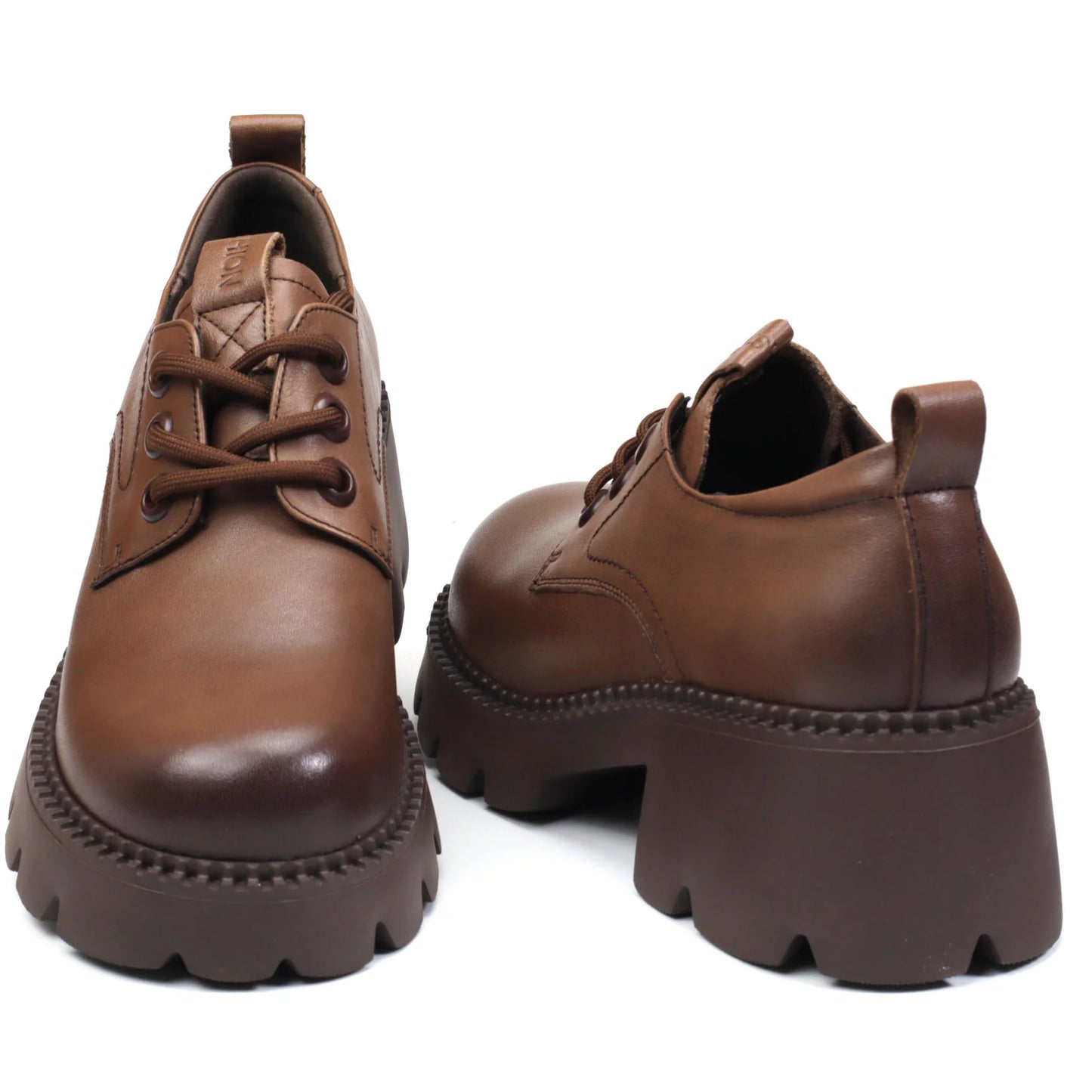 Women's genuine leather shoes FORMAZIONE 66922 Brown