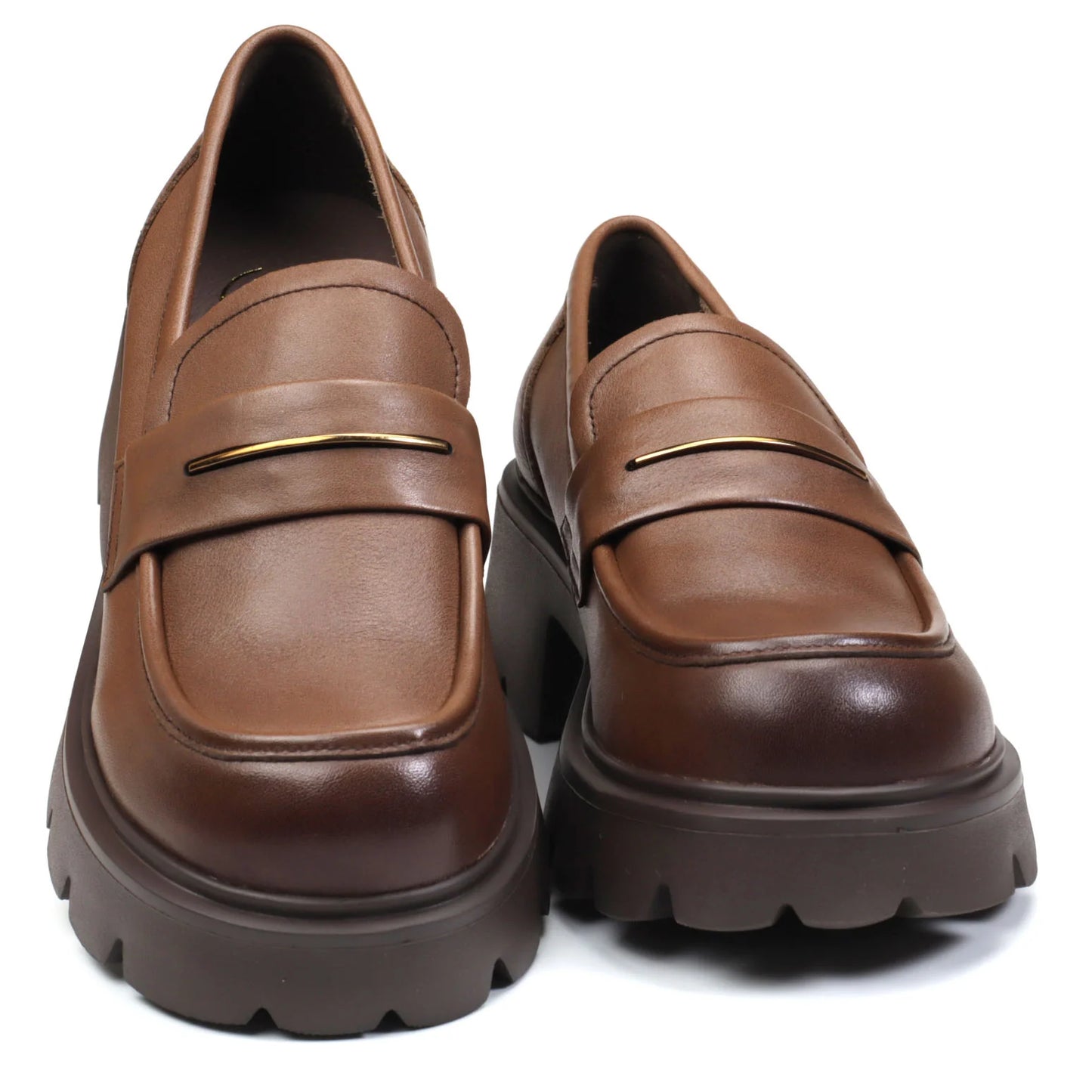 Women's genuine leather shoes FORMAZIONE 66319 Brown