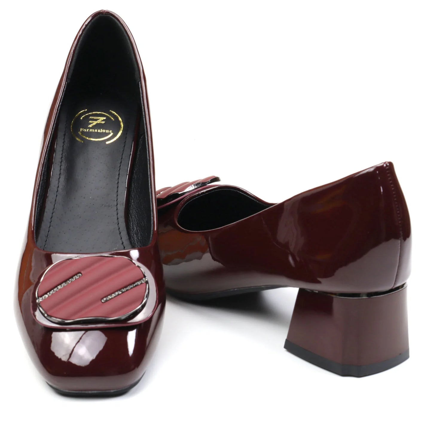 Pantofi dama piele naturala FORMAZIONE 508-25 Bordo lac