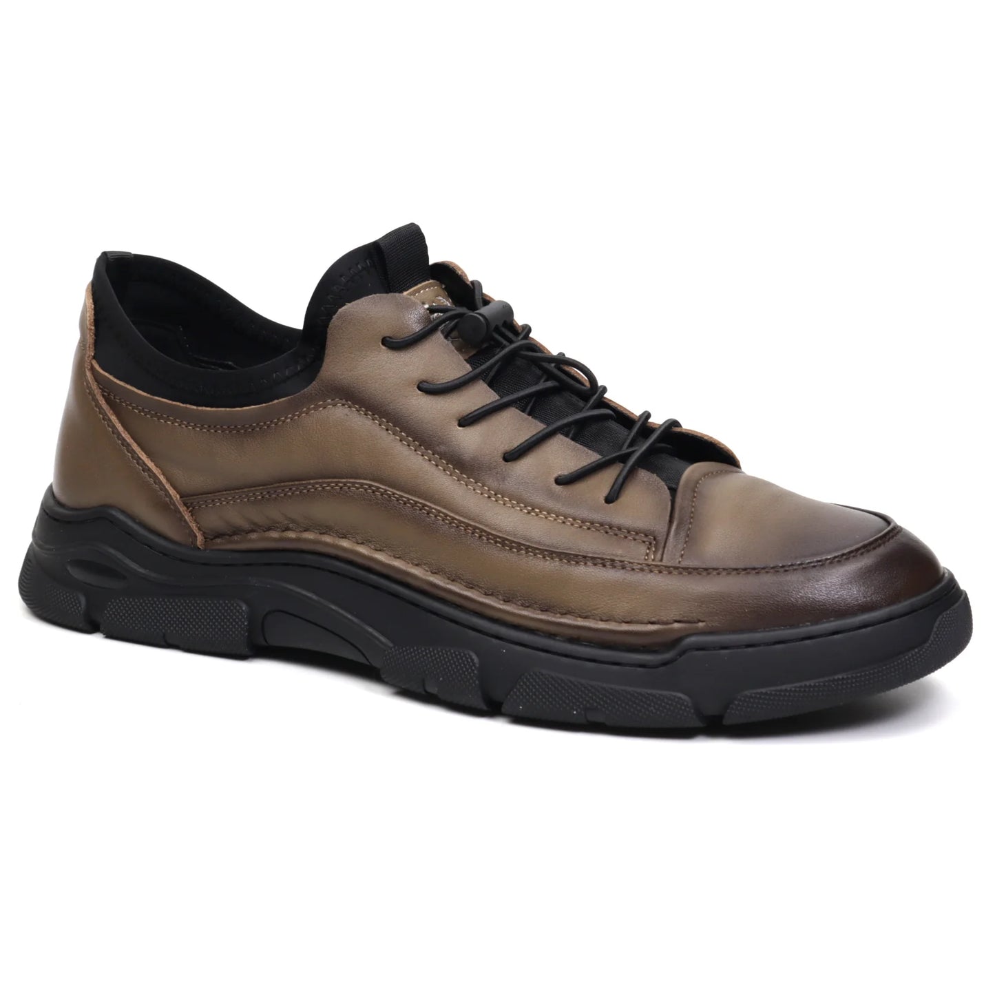 Adidasi barbati sport piele naturala  FRANCO GERARDO 901 kaki