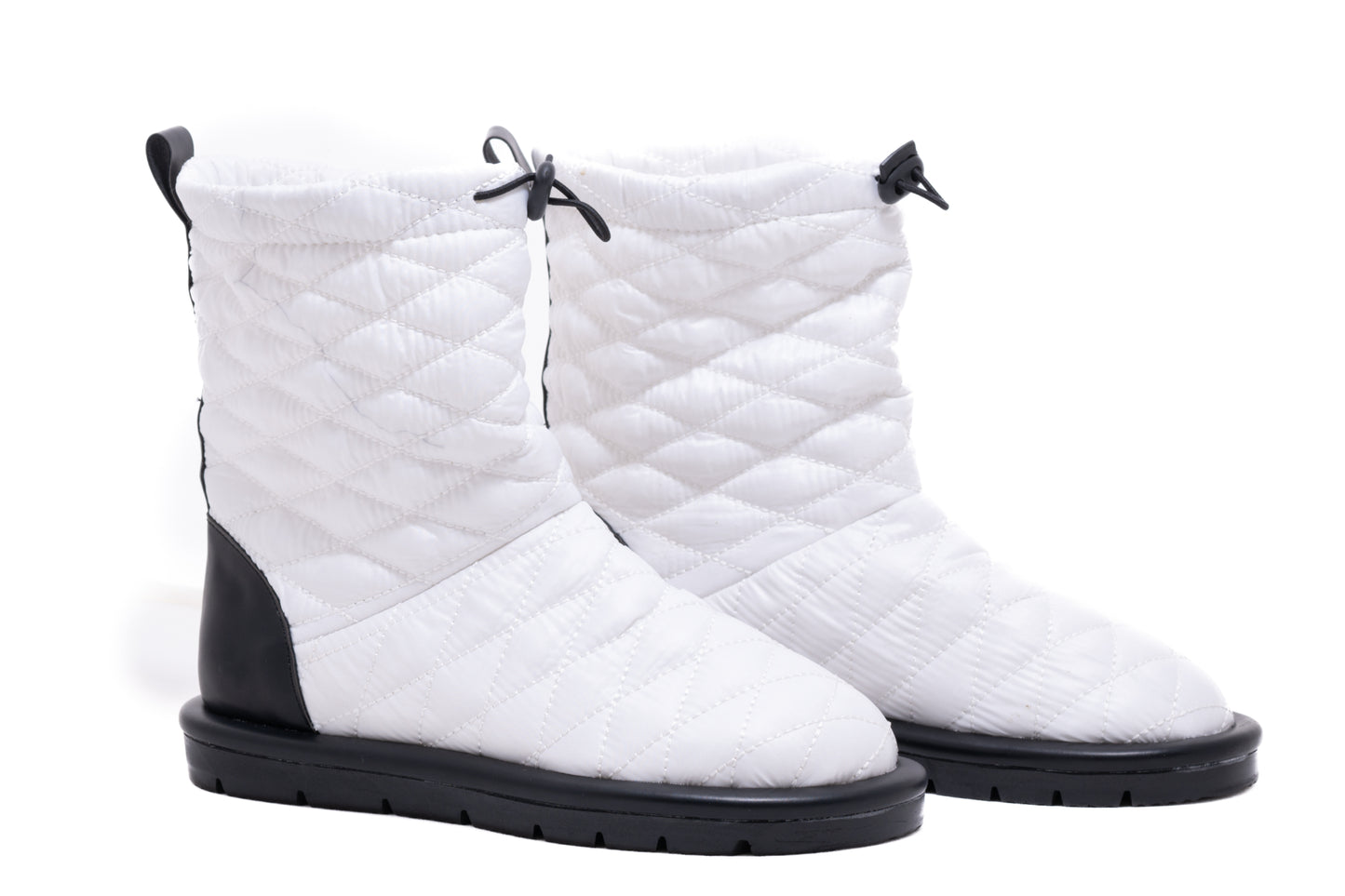 Ghete dama casual material textil LONDON 5161-22 alb