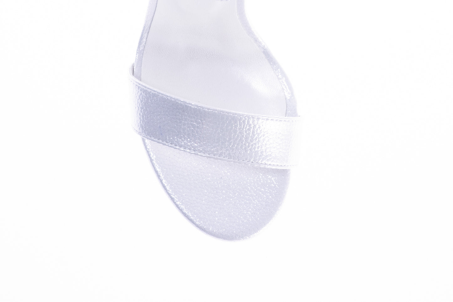 Women's sandals KARIN 6300-1 white croco satin