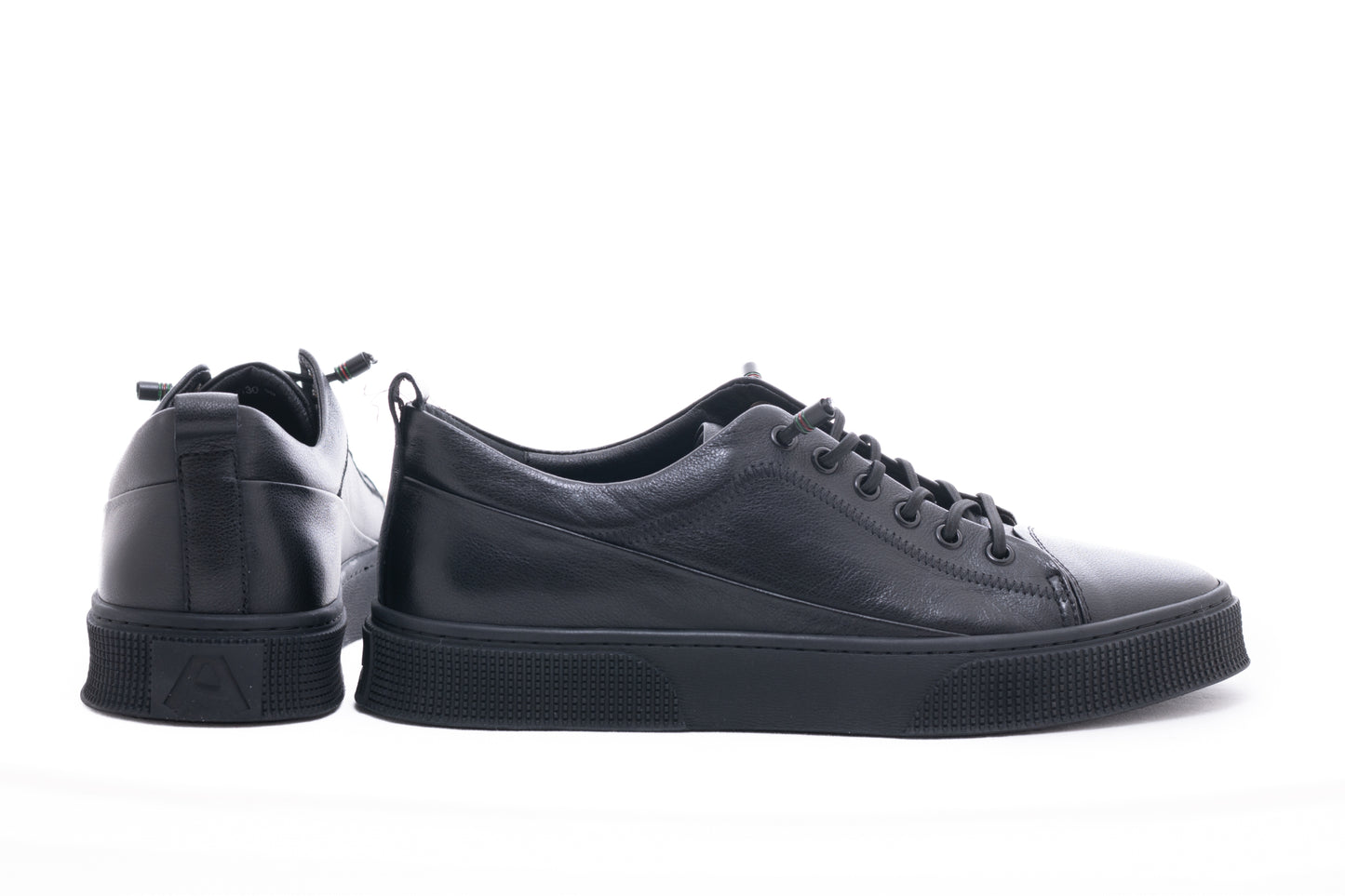 Men's casual shoes made of genuine leather FRANCO GERARDO 130 black