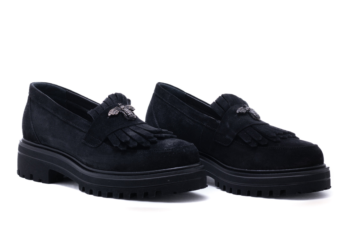 Women's casual shoes natural leather DYANY 2305 black velour