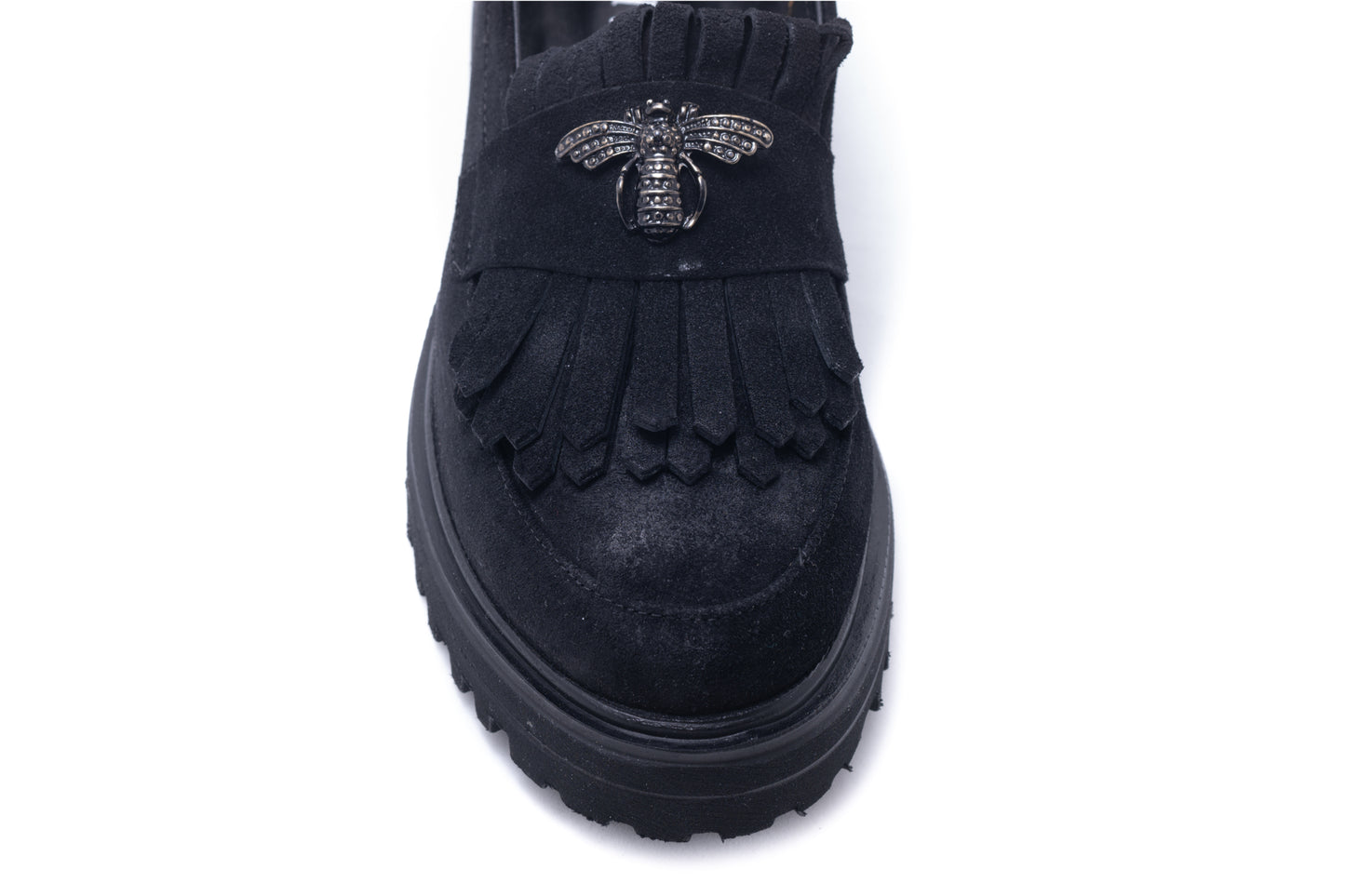 Women's casual shoes natural leather DYANY 2305 black velour